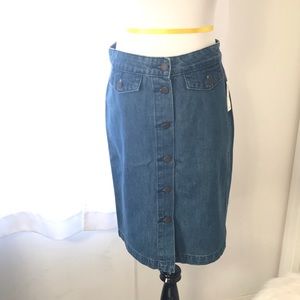 Old Navy Button Front Jean Skirt